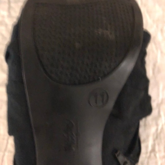 Black hidden platform booties size 11 - Picture 4 of 4